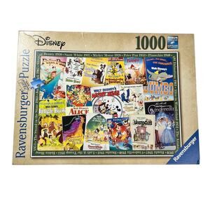 RAVENSBURGER Disney Classic Movie Posters Jigsaw Puzzle 1000 Piece Complete
